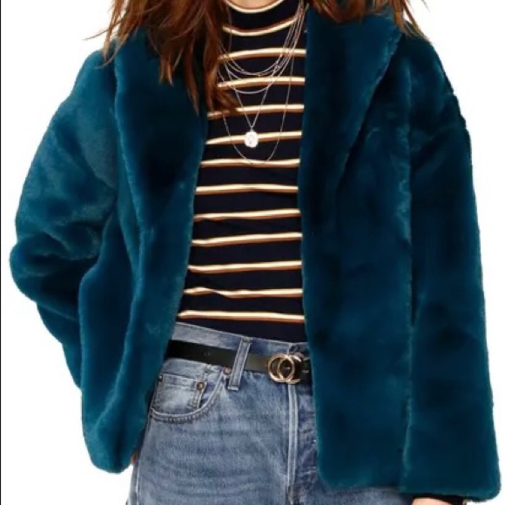 Heartloom Ava Faux Fur Coat Jacket Size Large SUPER SOFT Anthropolgie & Revolve